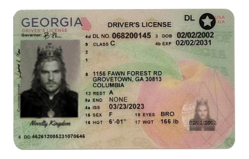 Georgia Fake DL (2025 version)