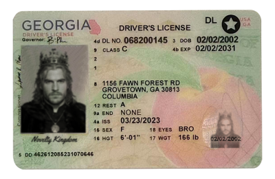Georgia Fake DL (2025 version)
