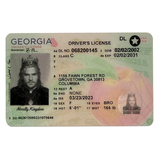 Georgia Fake DL (2025 version)