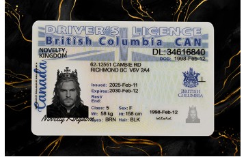 BRITISH COLUMBIA Fake DL (2025 VERSION)