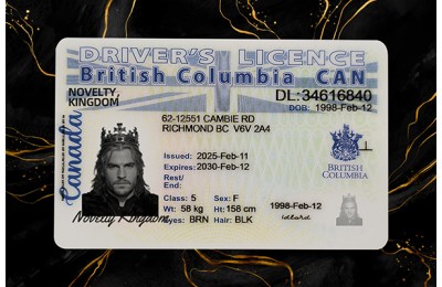 BRITISH COLUMBIA Fake DL (2025 VERSION)