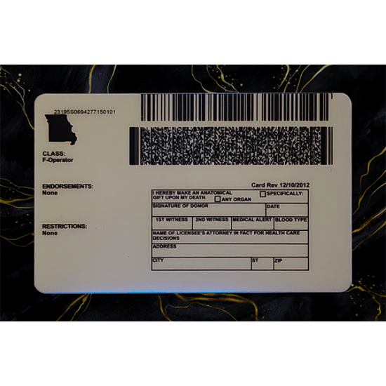 Missouri Fake DL