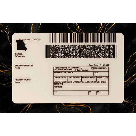 Missouri Fake DL
