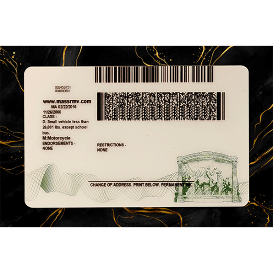 Massachusetts Fake DL