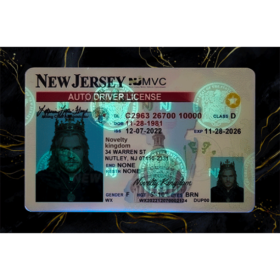New Jersey Fake DL