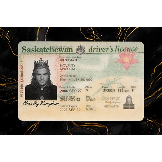 Saskatchewan Fake DL